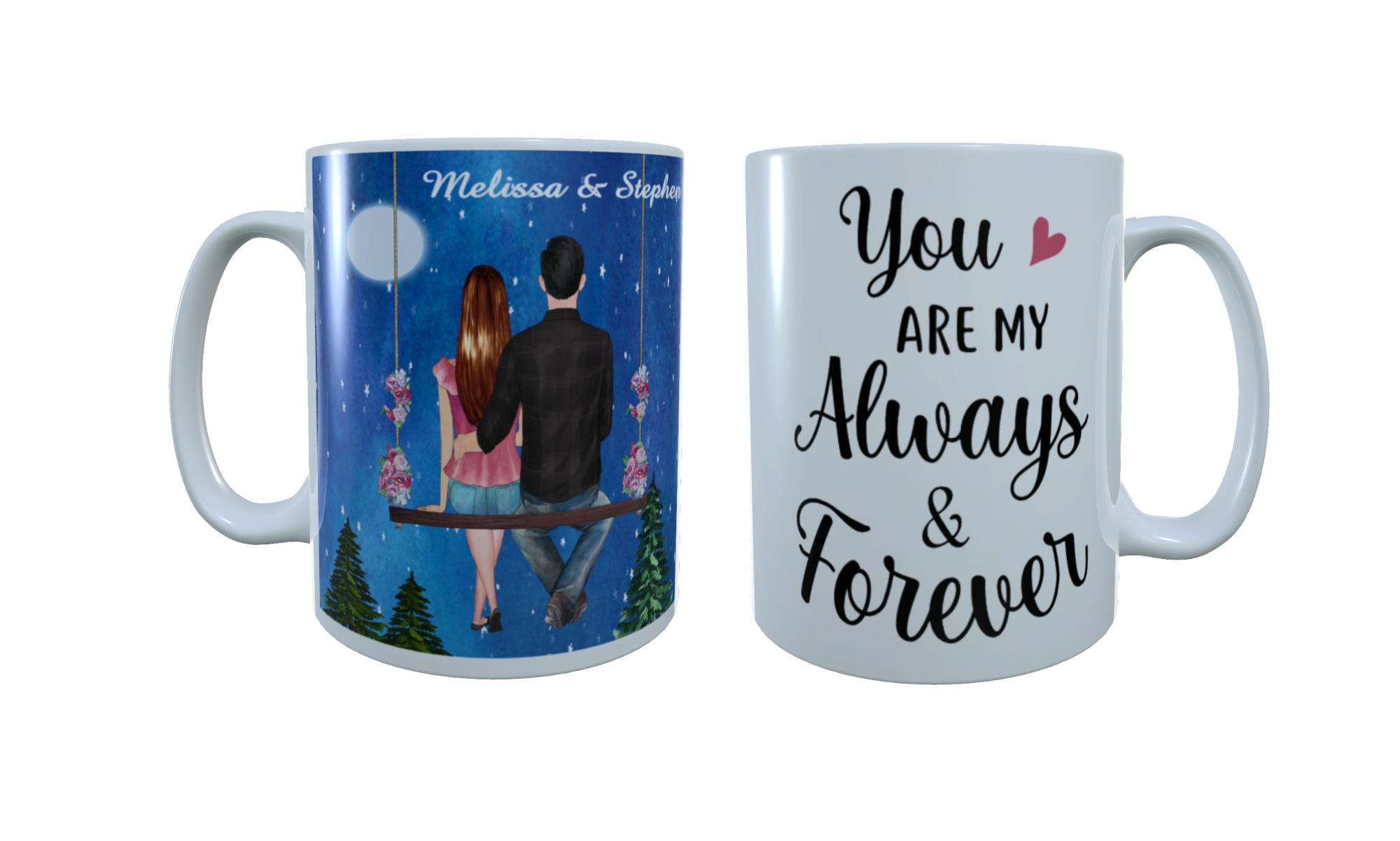 Always & Forever Star Skies Sweatheart Swing Ceramic Mug